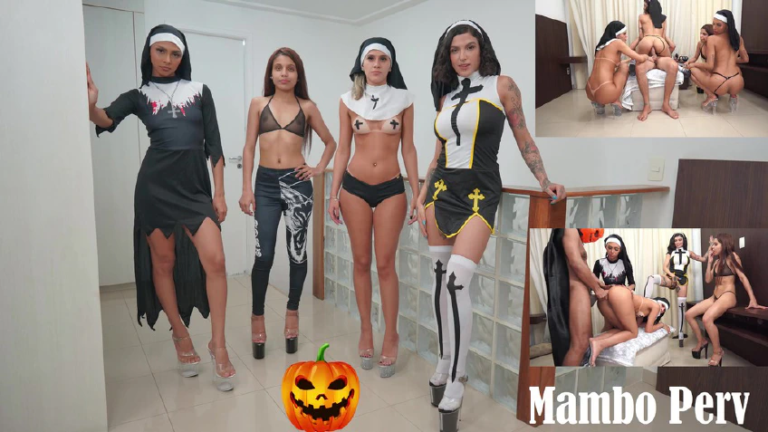 Halloween Perv Nuns Squad : 4 Perv Nuns Sex Ritual & Reverse Gangbang (Anal, Nuns, Blasphemy, 1Guy On 4 Girls, Demon Girl, Gapes, ATM,ATOGM)